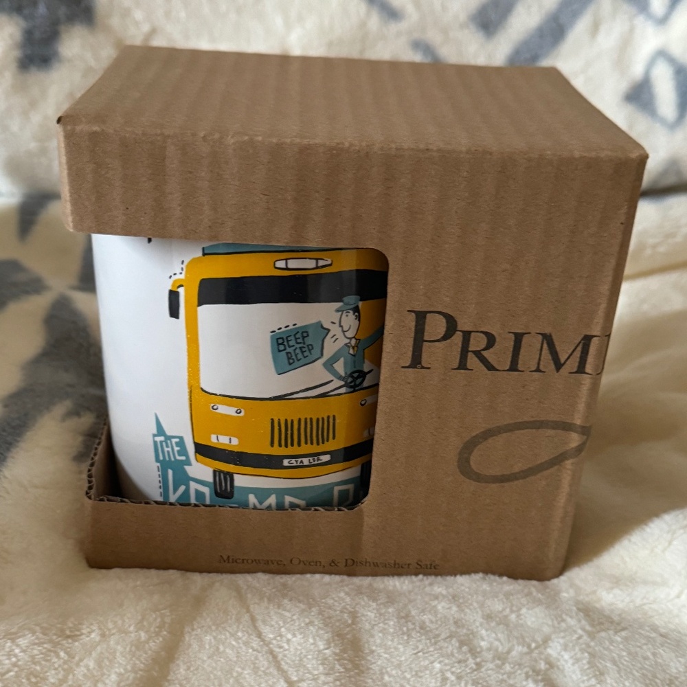 My Dream Job is Driving the Karma Bus Coffee Mug Ceramic Cup Primitives by Kathy
